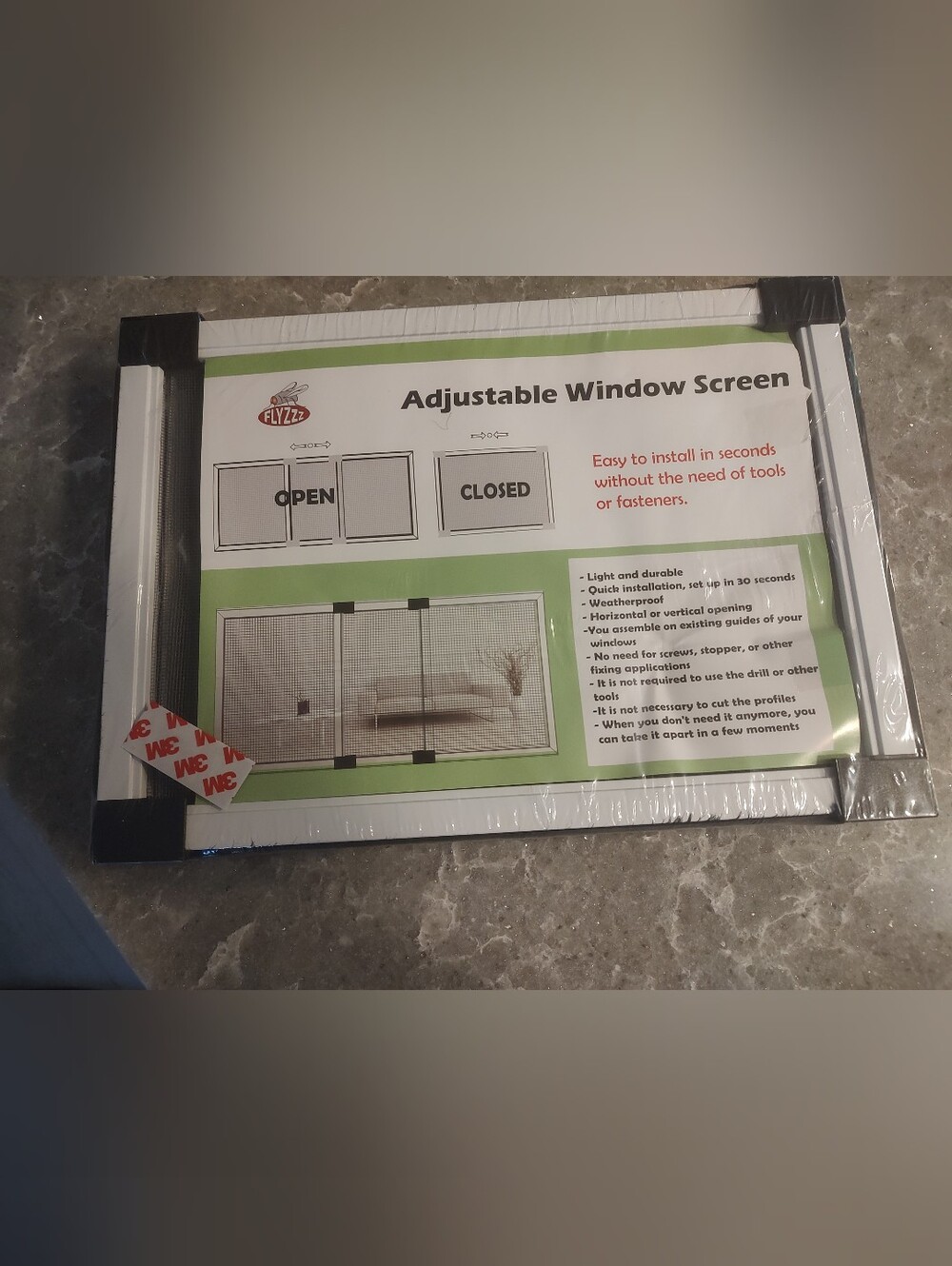 Adjustable Window Screen New